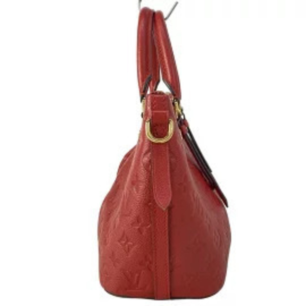 Louis Vuitton Mazarine Handbag Cerise Red Leather